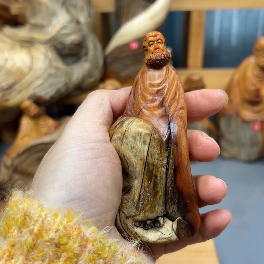 柏木崖柏木摆件手把件，30