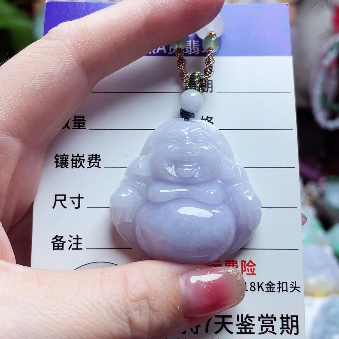 翡翠未镶嵌颈饰佛公16