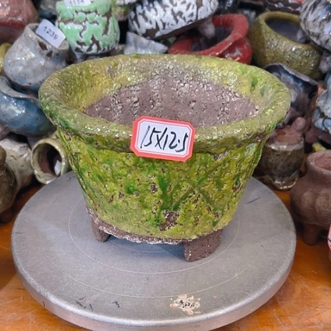 粗陶花盆手工花盆制作