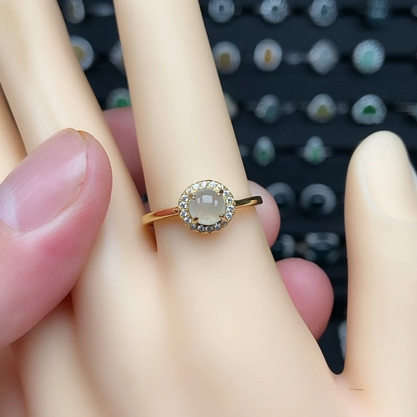 【闪购商品】银S925镶嵌戒指翡翠