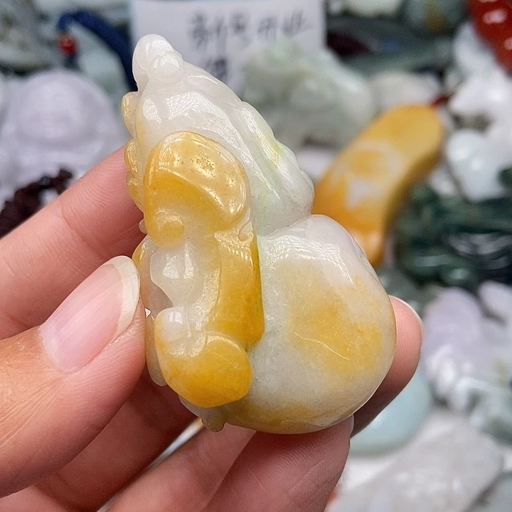 未镶嵌挂件翡翠李*祥翡翠