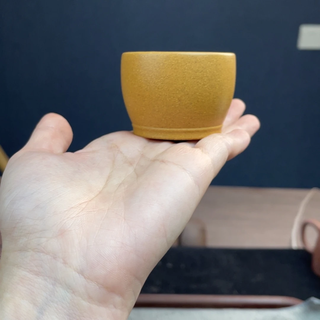 至***玉紫砂茶壶原矿主人杯黄金段50cc