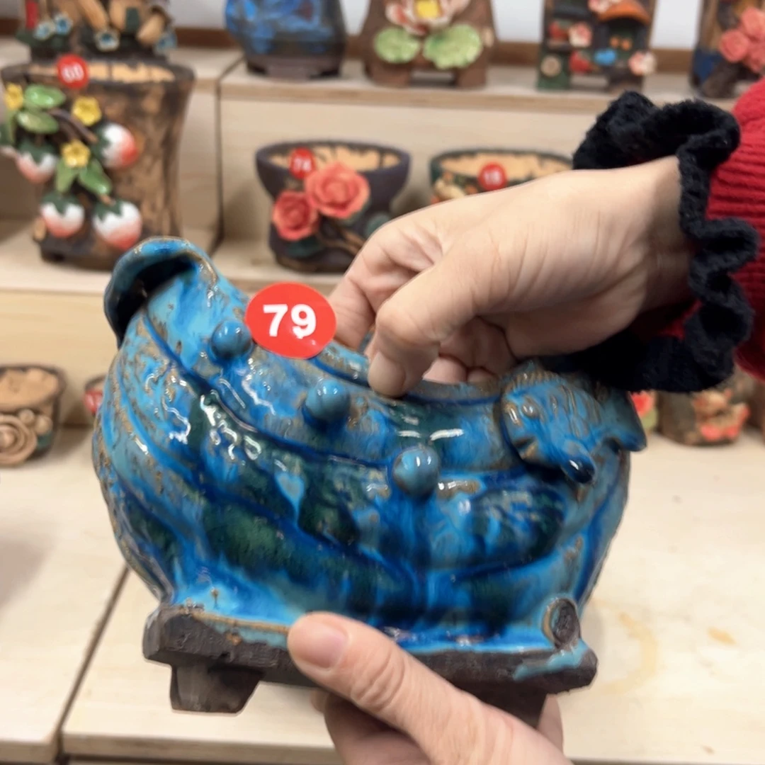 花盆紫砂79号内口15×10外高13，原128主播福利