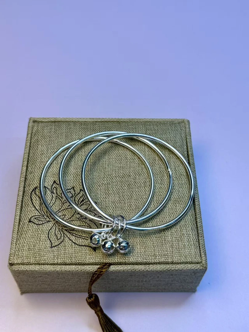 实心精品手镯 银色手镯27.3g无礼盒Y2006