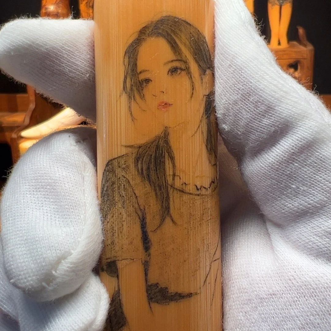 手工针刺现代美女