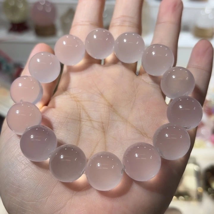 未镶嵌手链水晶粉水晶16