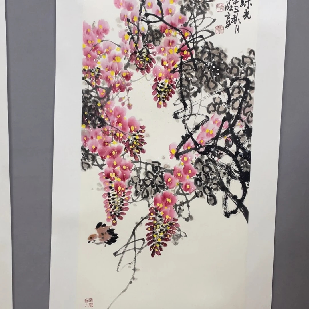 国画艺术家真人手绘