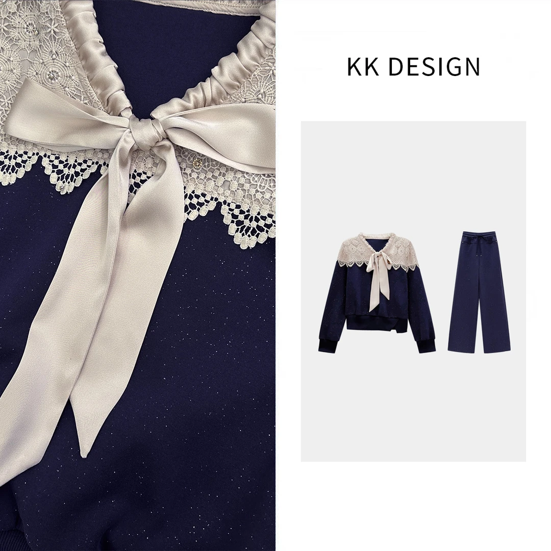 【蓝调往事编号03】   时尚气质女装裤装套装250059