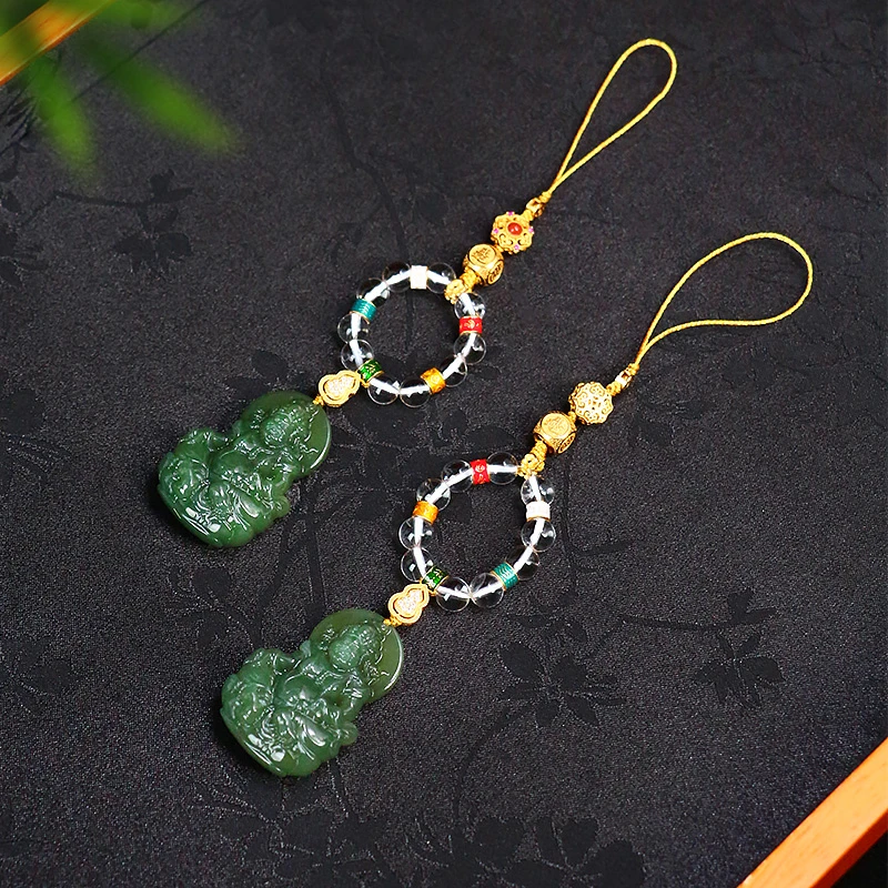 和田玉黄cc挂件【6251D】多样性发一