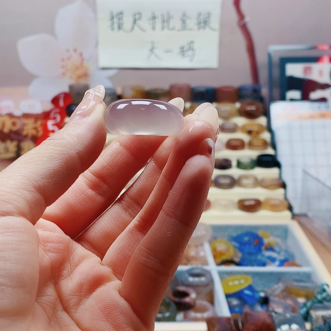 玛瑙/玉髓戒指未镶嵌-**兔