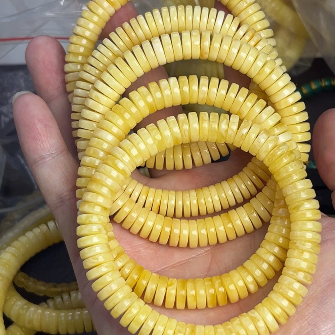 琥珀未镶嵌裸石药片9.5多样发其一007