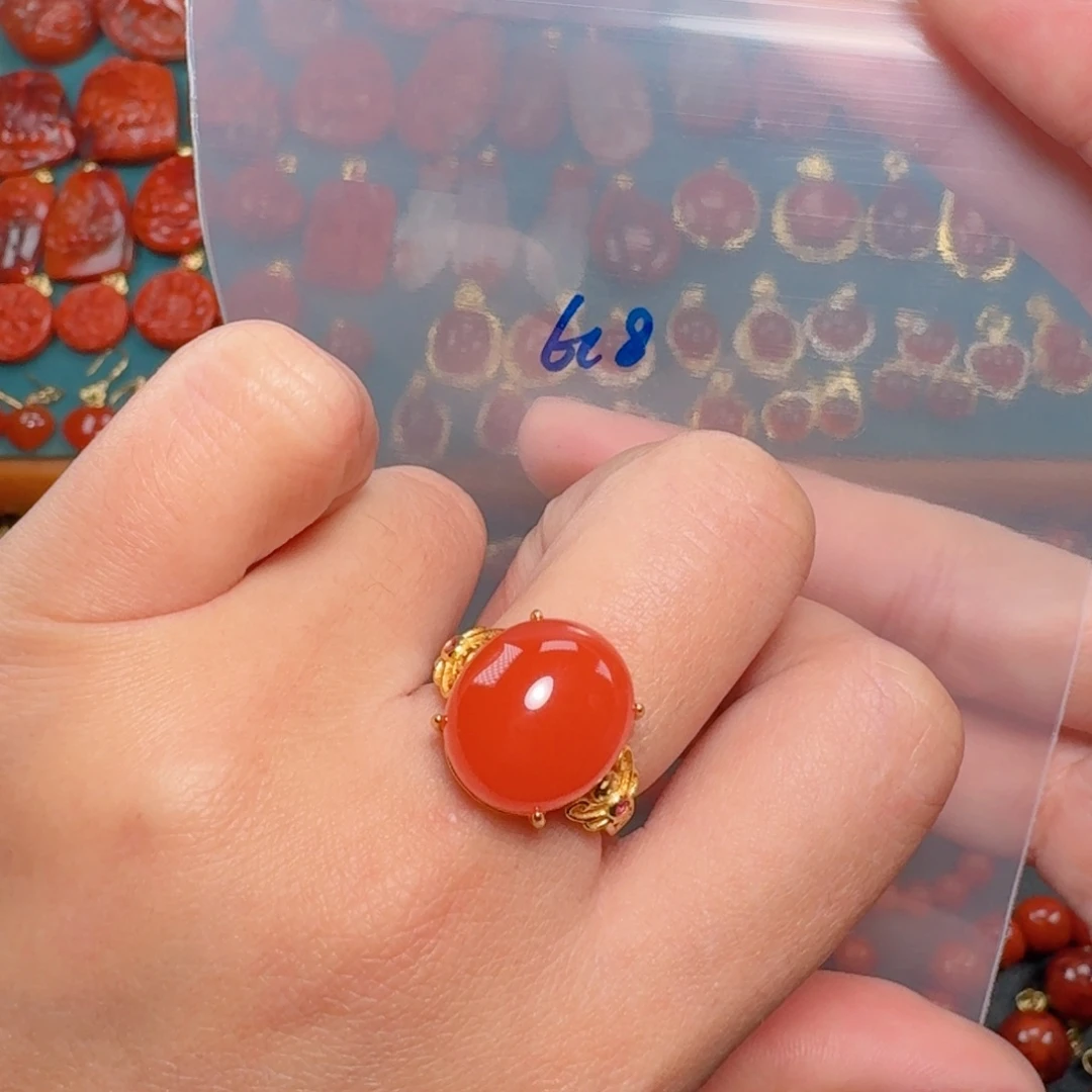 南红玛瑙南红银S925镶嵌