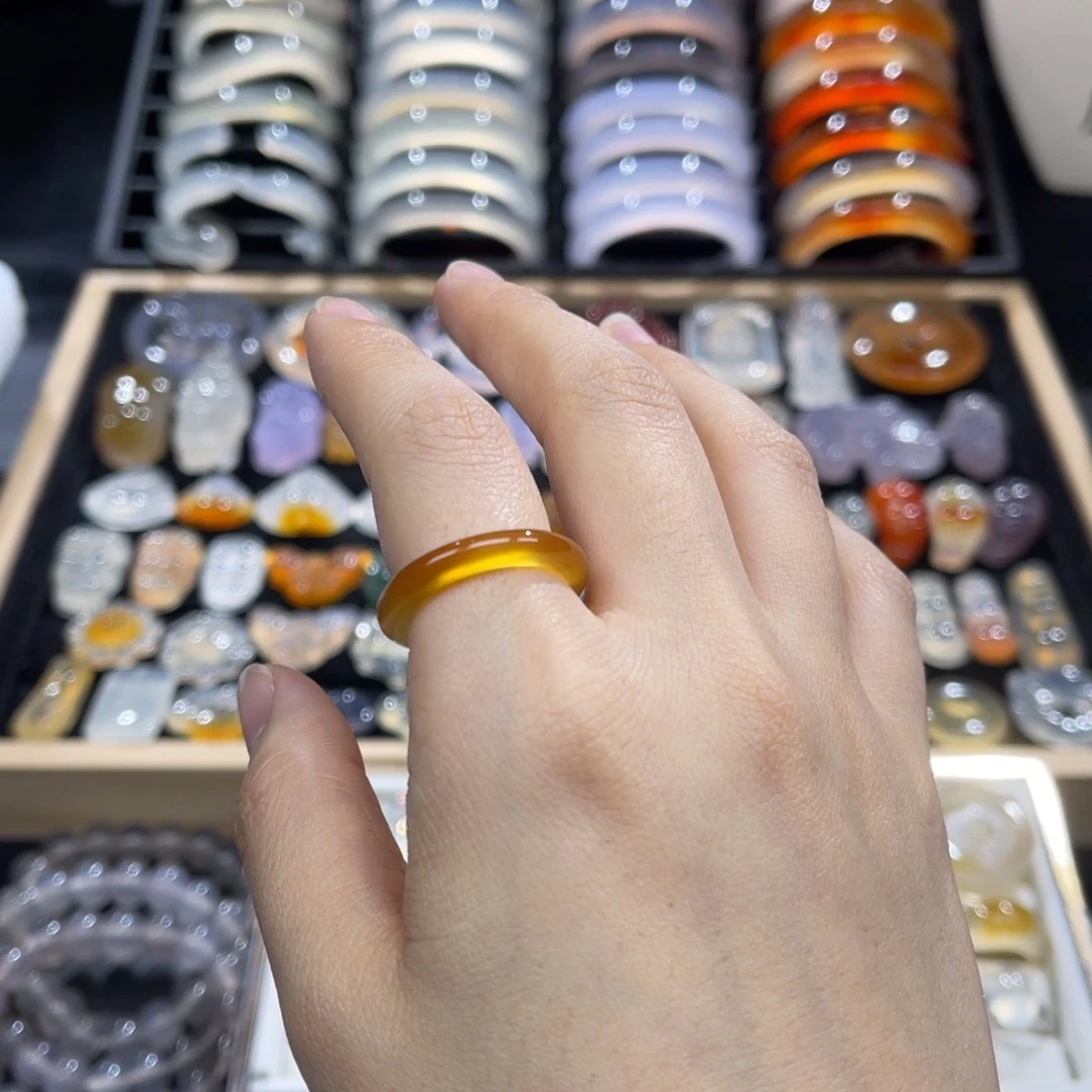 玛瑙/玉髓未镶嵌戒指