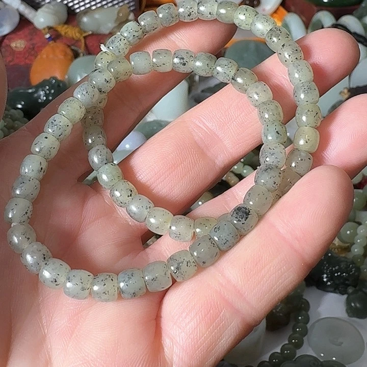 和田玉（糖玉）手链未镶嵌秋*