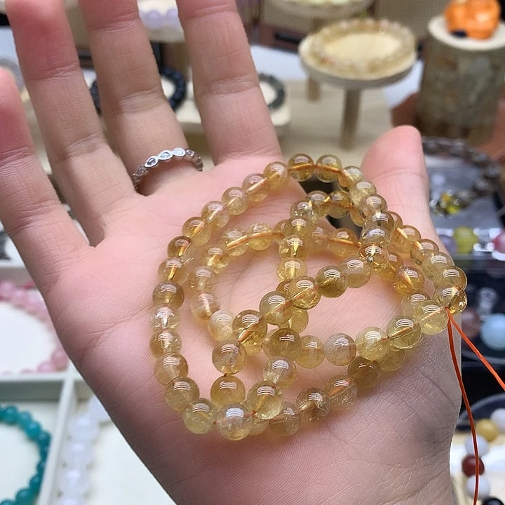 手链未镶嵌水晶黄塔晶