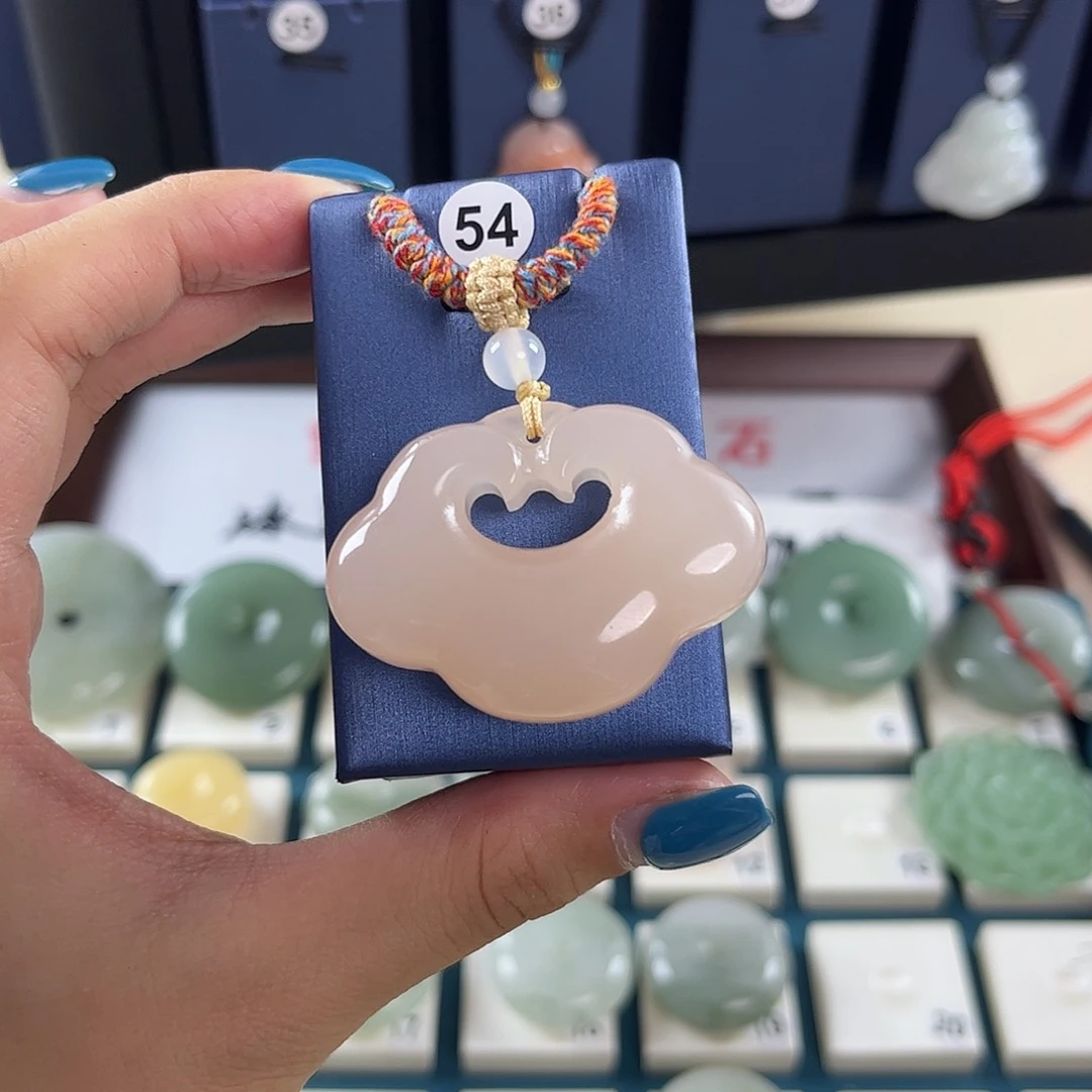 石英质玉（金丝玉）未镶嵌吊坠(赠链)