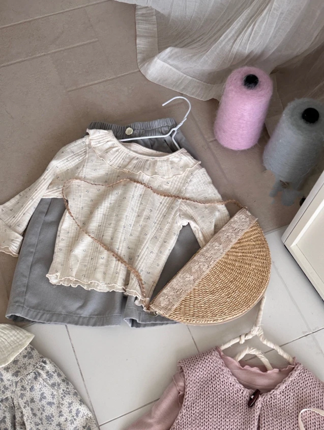 女童春季碎花娃娃衫打底衫