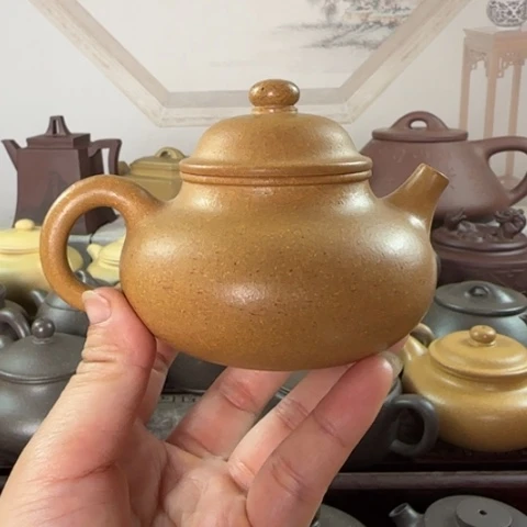 茶壶紫砂梨皮黄金段150cc