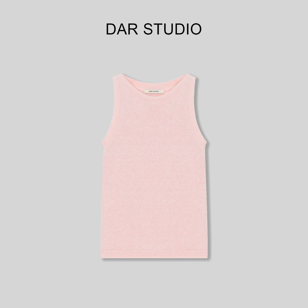 DAR STUDIO 【针织背心】2024新款亚麻棉混纺夏季针织背心 85552