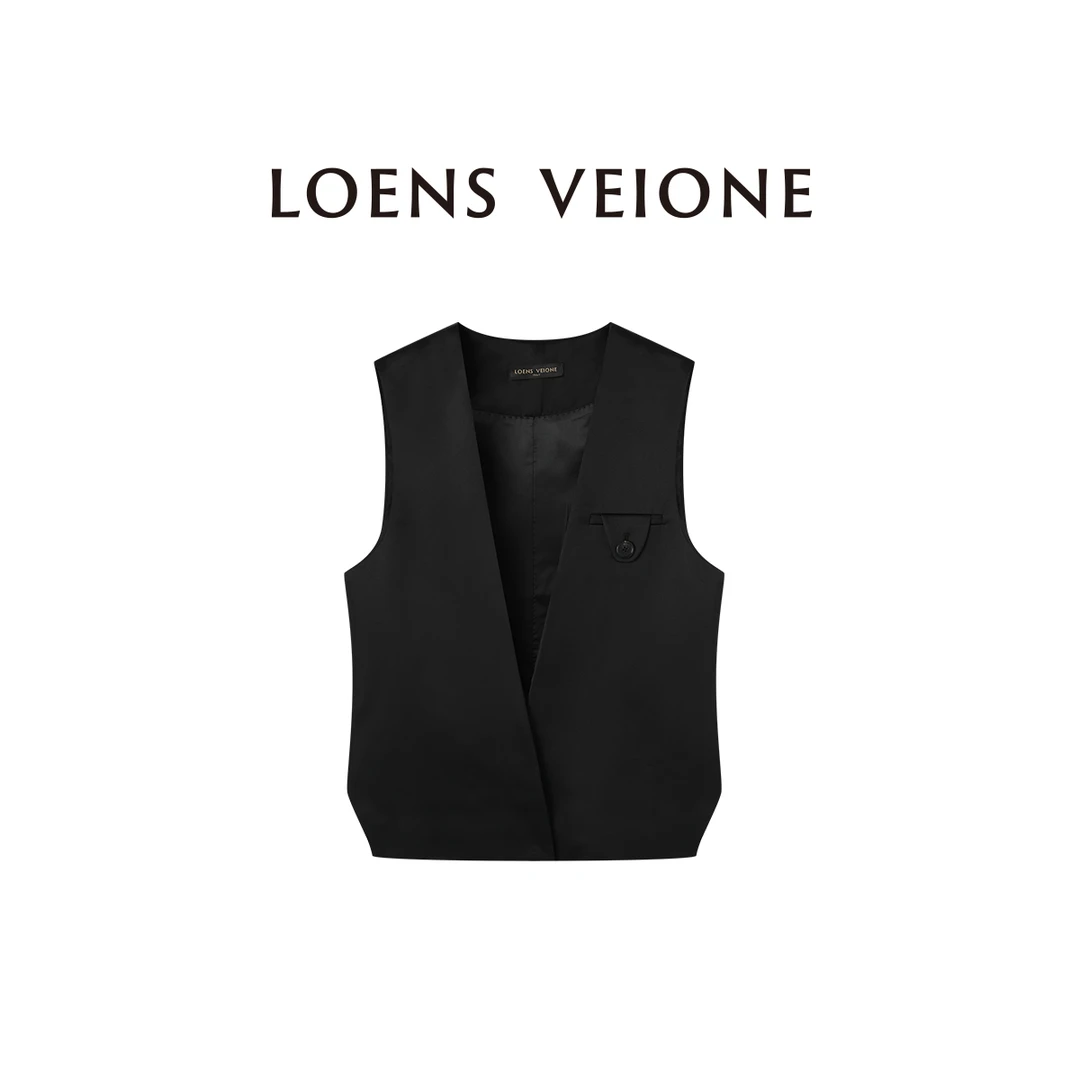 LOENS VEIONE/罗拉【莱蒙克】重磅醋酯大牌百搭马夹24CVCB0270N