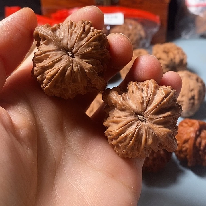 把件文玩核桃全品磨盘40。