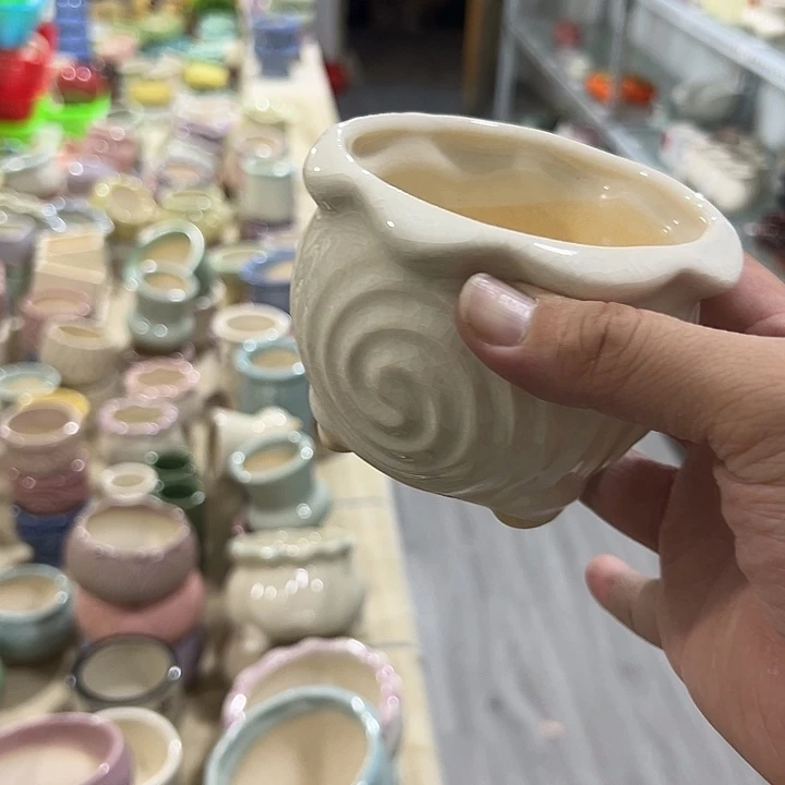 微瑕陶瓷花盆满9.9发