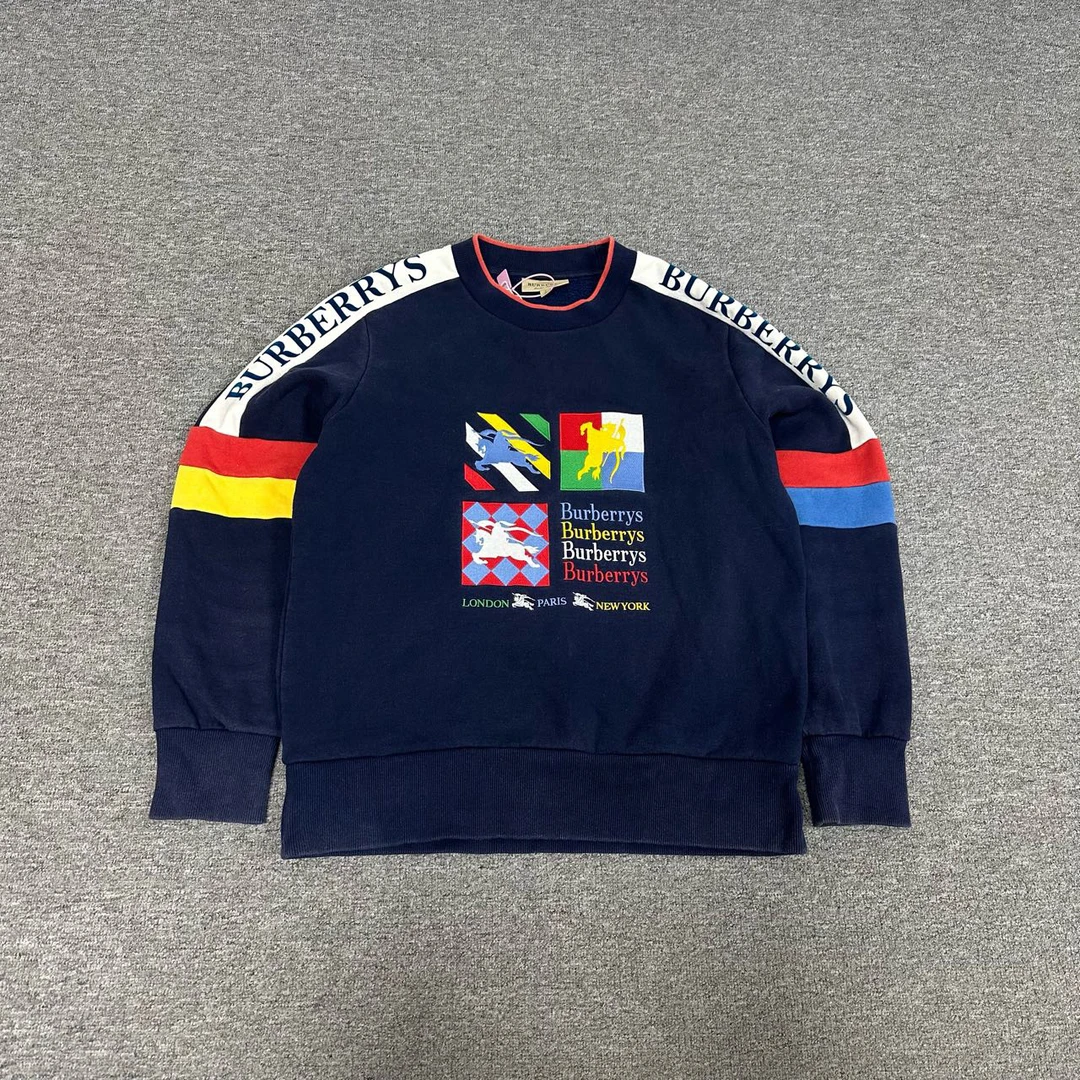 99新 BURBERRY/博柏利 Burberry 满logo 卫衣