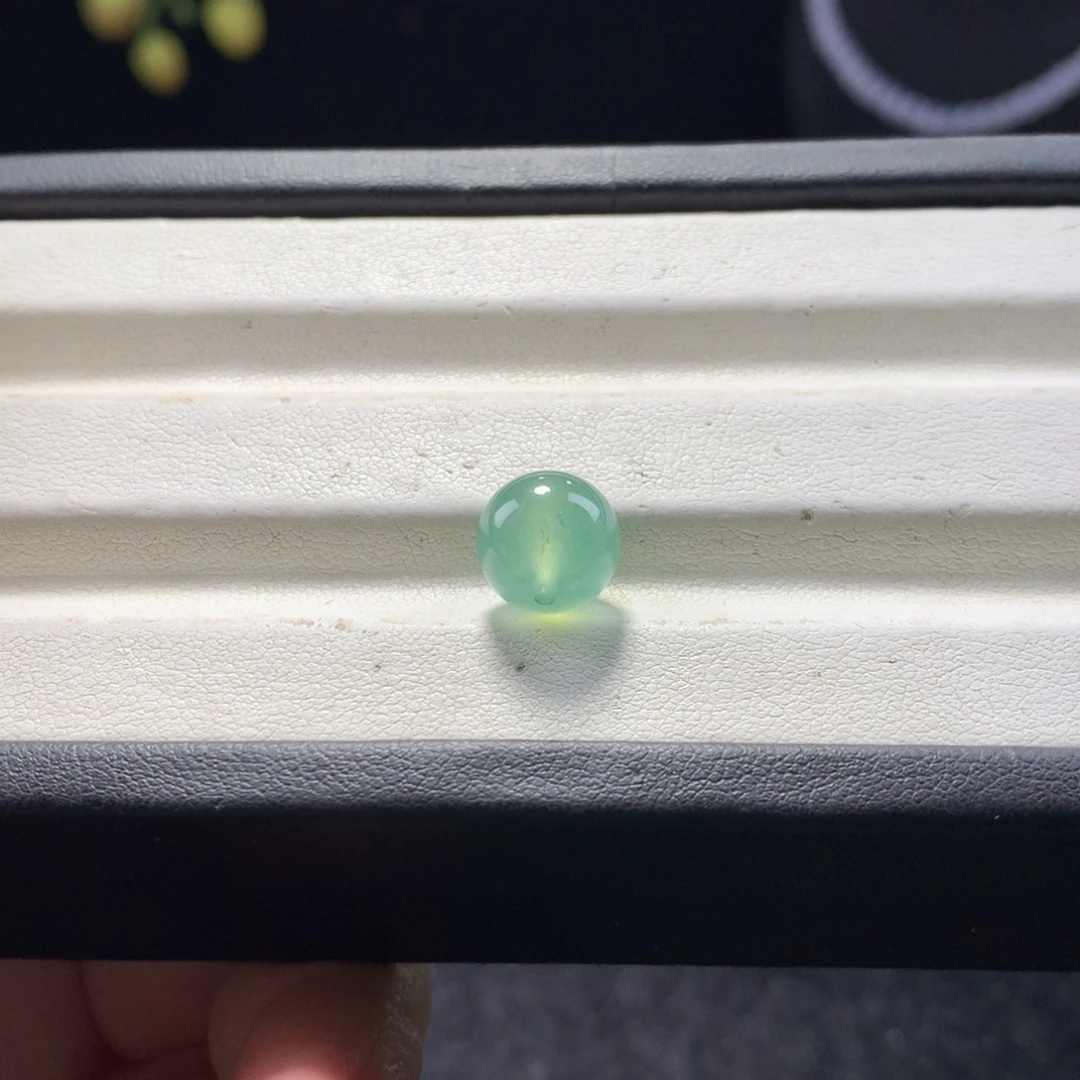 翡翠未镶嵌手串卡10高冰绿
