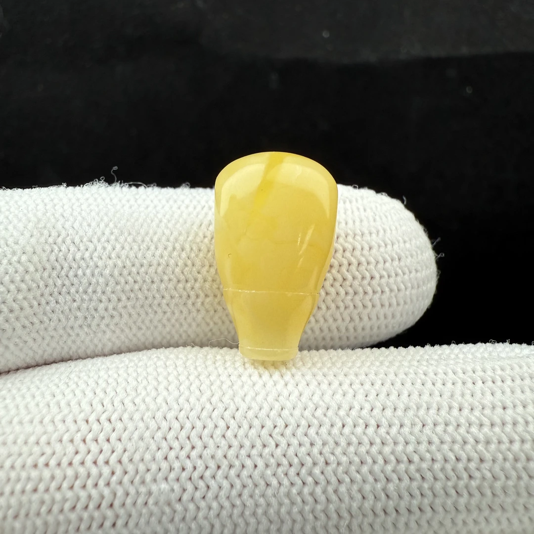 Z3743天然原矿蜜蜡 三通 10.6*18mm支持复检