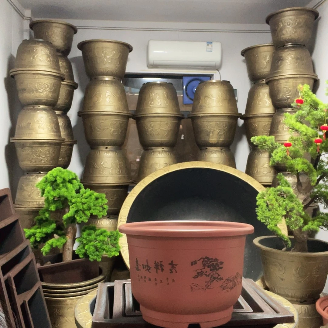 @***@40吉祥如意盆有孔三个