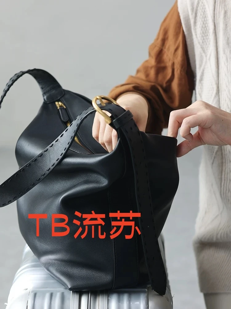 TB 流苏 复古风韩版通勤风 纯色托特包网红斜挎包时尚