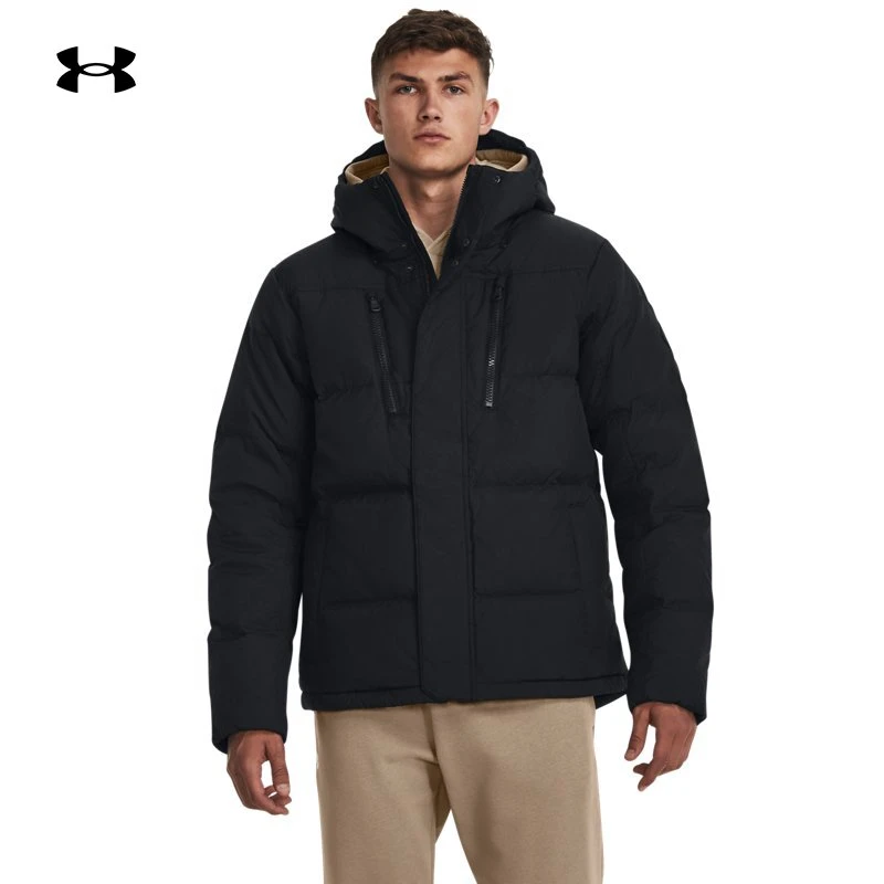 安德玛UA男子ColdGear秋冬鸭绒防风保暖运动羽绒服外套1378830