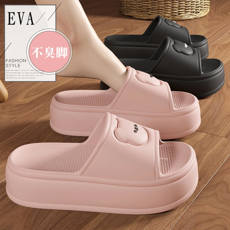 小个子增高厚底拖鞋女夏季2025新款防滑软底踩屎感防臭凉拖女家居