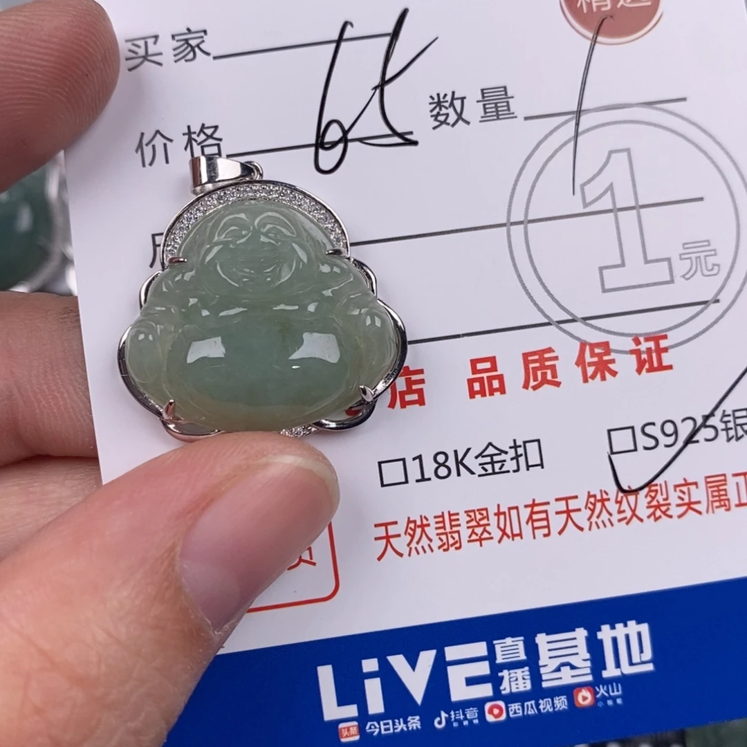 翡翠银S925镶嵌颈饰