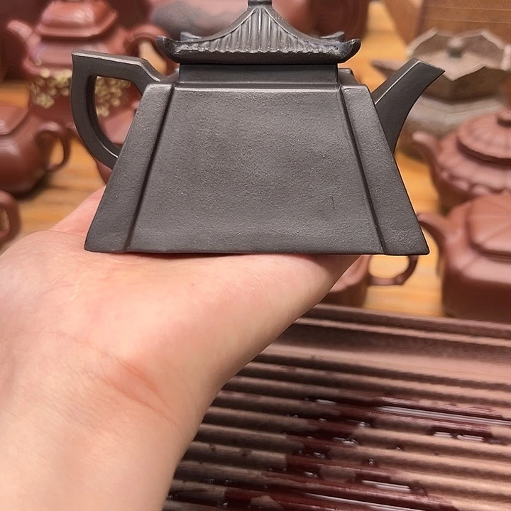 茶壶紫砂四方宝塔160cc