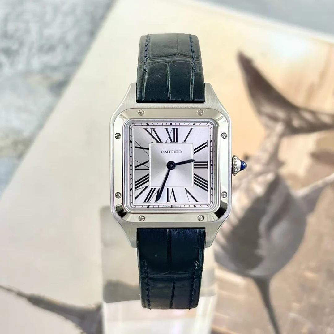 99新 Cartier/卡地亚 25年全套 山度士 小号 WSSA0023 精钢 石英