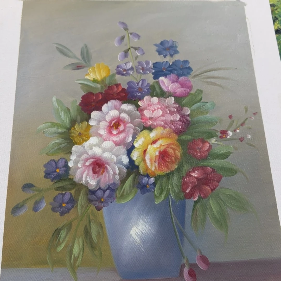 油画我的小可爱小猫咪好