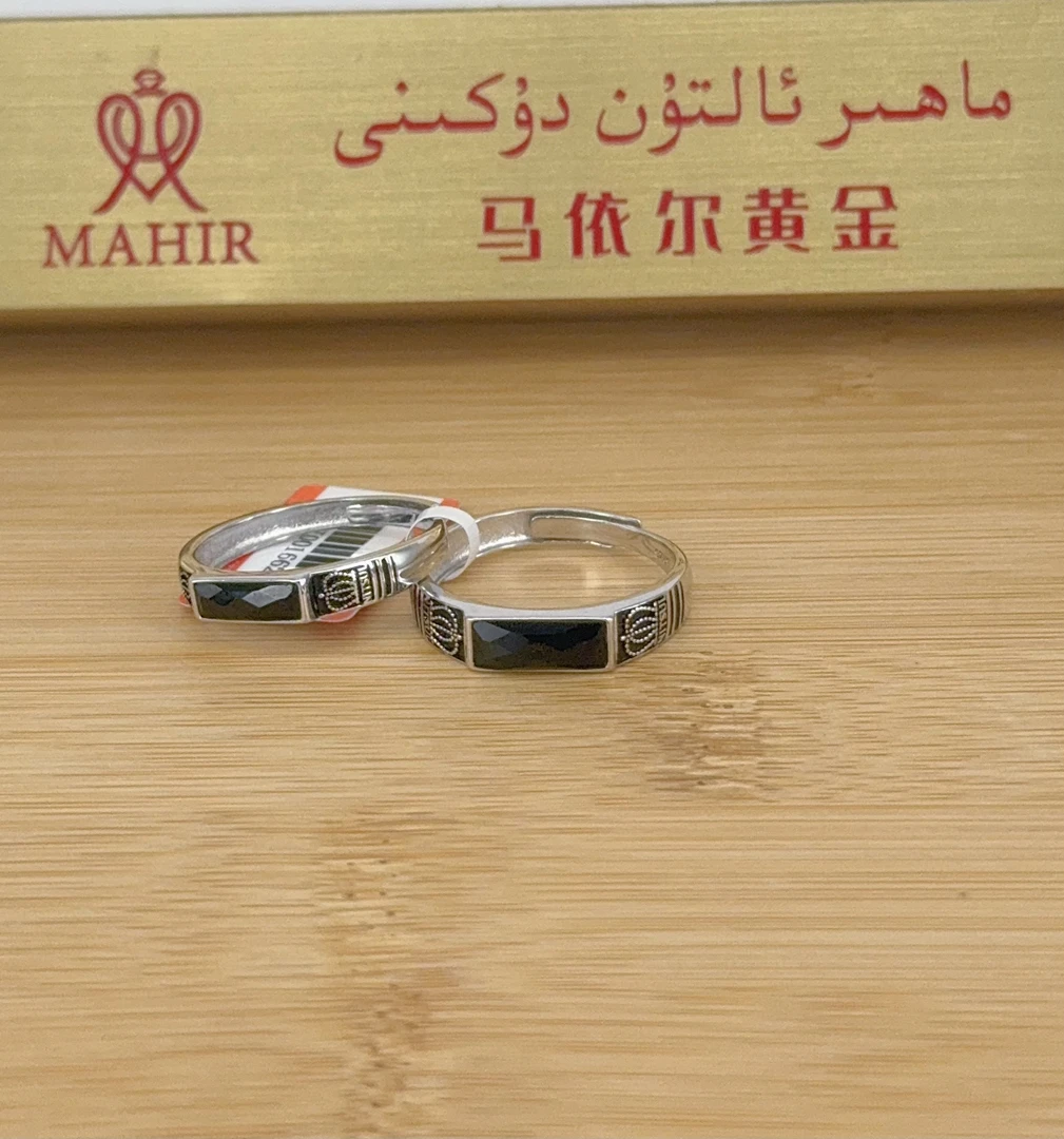 925银戒指 925银对戒 圈口可以调节（365号）