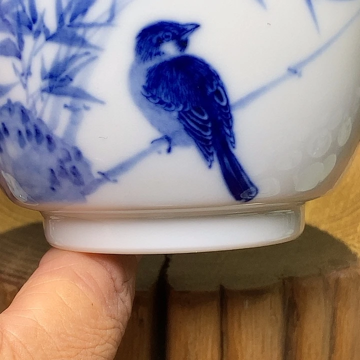 摆件瑕疵竹鸟杯杯杯杯
