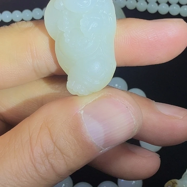 和田玉（糖玉）未镶嵌车挂