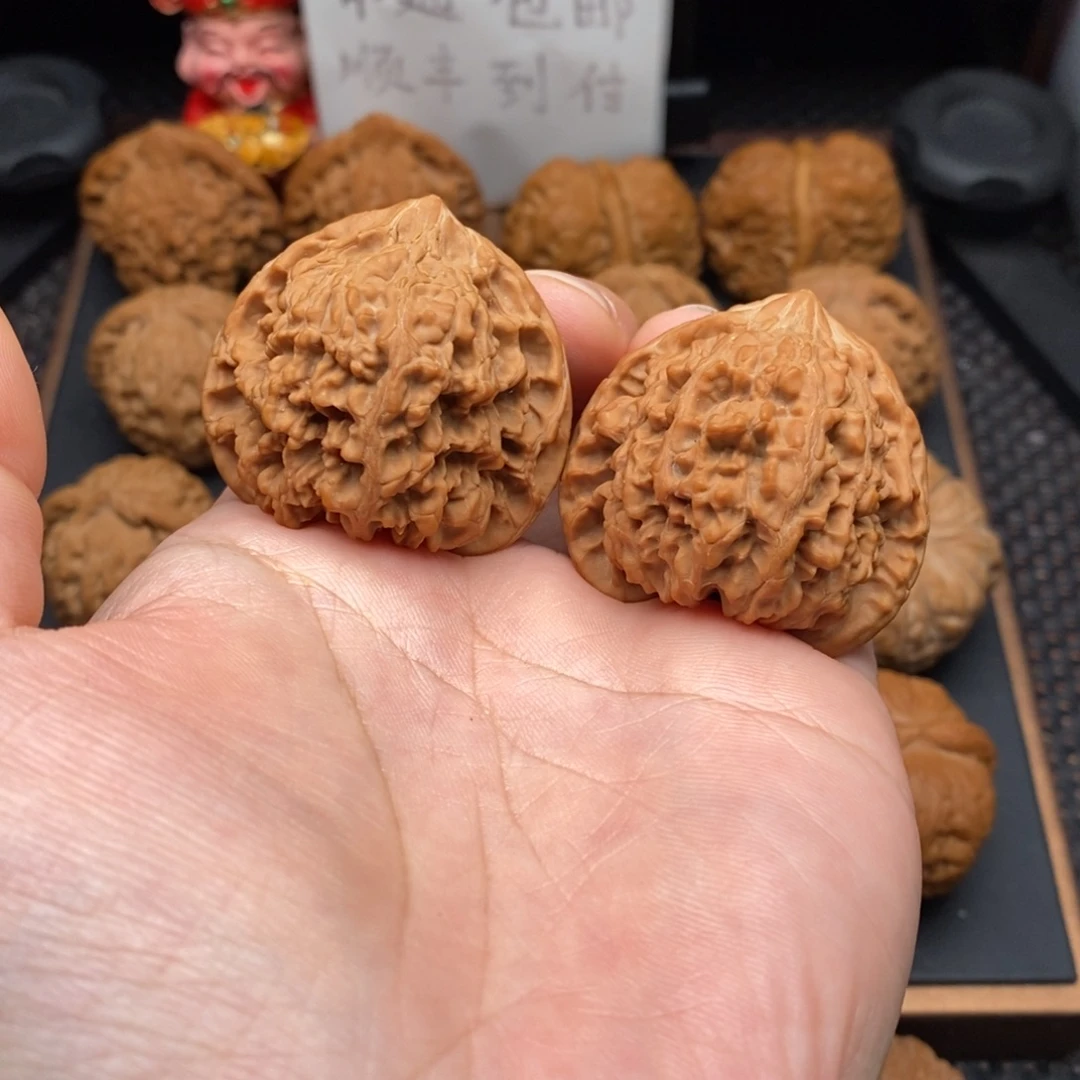 文玩核桃把件❤️全品白茬满天星41尺国庆活动价