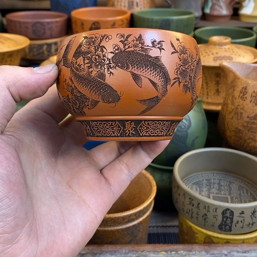 【闪购商品】紫砂杯子宜兴全手工紫砂杯