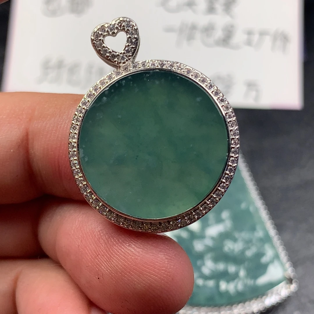 颈饰未镶嵌翡翠无事牌