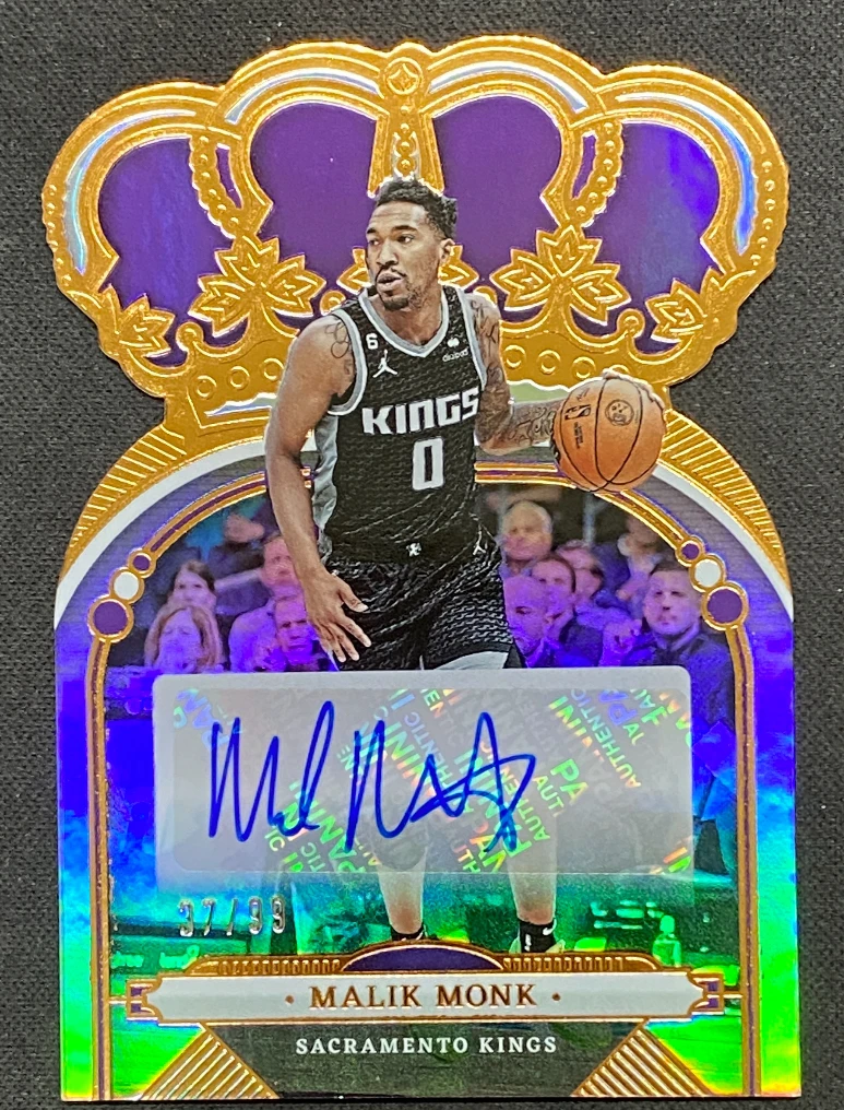 蒙克 皇冠99编折射 球员签字卡 国王队 主力球员 保真 正版球星卡