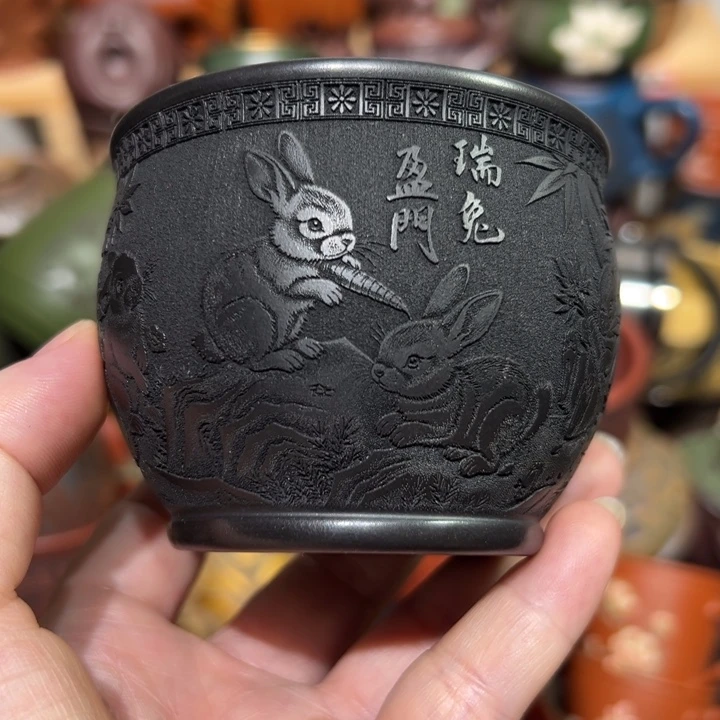 茶杯紫砂宜兴紫砂主人杯