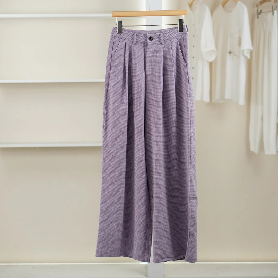 麦迪尚品【达】51213129 通勤百搭阔腿西裤春夏女装专柜撤柜