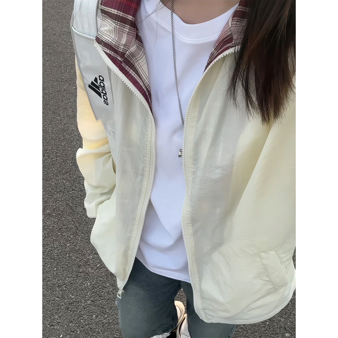 UPF50+冰丝薄款情侣防晒衣男夏季户外旅行凉感夹克高倍数防晒外套