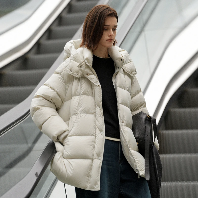 《新品》XG雪歌云朵泡芙感羽绒服XL406604A891保暖厚实休闲