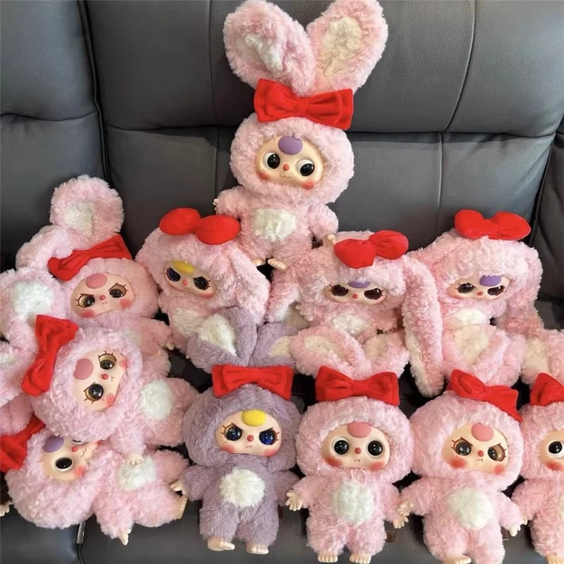 baby three娃三岁400%大体一代毛绒盲盒桌面摆件公仔