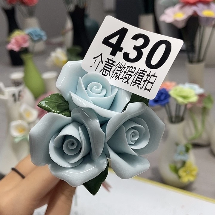 陶瓷纯手工捏花设计